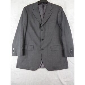 Brooks Brothers Brooksease Vtg Blazer Mens 41L Grey Wool 3 Button Suit Jacket